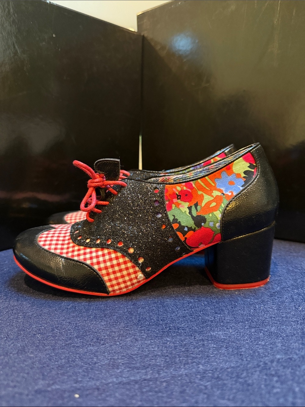 Irregular Choice - Clara Bow - Black and Red - Size 37 - Picture 4 of 7